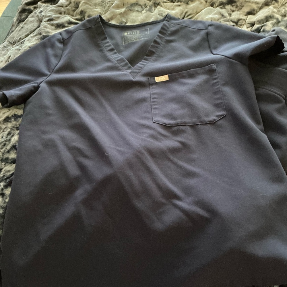 Figs Size Medium Navy Scrub Set